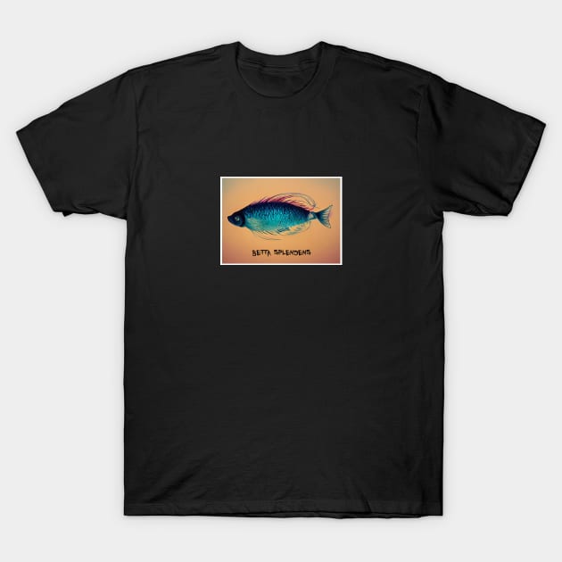 betta splendens T-Shirt by ElArrogante